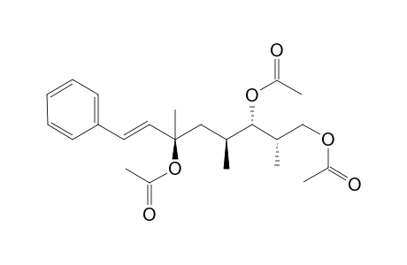 (1E,3R*,5S*,6S*,7S*)-3,6,8-Triacetoxy-3,5,7-trimethyl-1-phenyloct-1-ene
