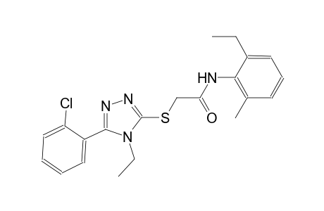 2-{[5-(2-chlorophenyl)-4-ethyl-4H-1,2,4-triazol-3-yl]sulfanyl}-N-(2-ethyl-6-methylphenyl)acetamide