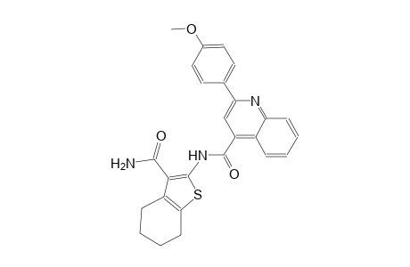 N-[3-(aminocarbonyl)-4,5,6,7-tetrahydro-1-benzothien-2-yl]-2-(4-methoxyphenyl)-4-quinolinecarboxamide