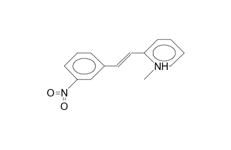N-Methyl-2-(3-nitro-styryl)-pyridinium cation