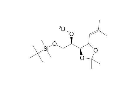 [2-(2)H]-(2R,3S,4S)-1-O-[(1,1-Dimethylethyl)dimethylsilyl]-2-hydroxy-6-methyl-3,4-O-(1-methylethylidene)hept-5-ene