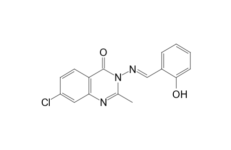 7-chloro-2-methyl-3-(salicylideneamino)-4(3H)-quinazoline