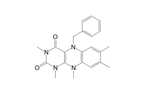 1,3,7,8,10-Pentamethyl-5-benzyl-(1,5-dihydro)-alloxazine