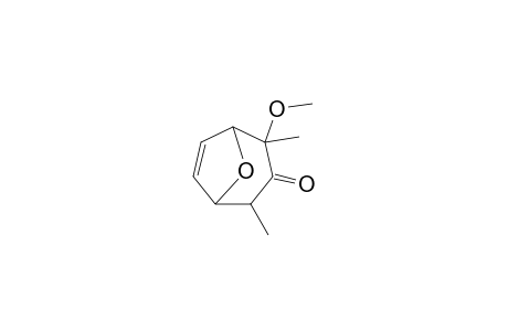 2-Methoxy-2,4-dimethyl-8-oxabicyclo[3.2.1]oct-6-en-3-one