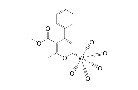 Pentacarbonyl(5-carbomethoxy-6-methyl-4-phenyl-2H-pyran-2-ylidene)tungsten