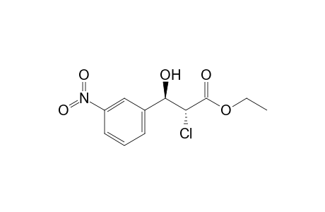 Ethyl 2-chloro-3-hydroxy-3-(m-nitrophenyl)propanoate