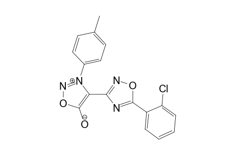 3-(p-Methylphenyl)-4-[5-(o-chlorophenyl)-.delta.(2)-1,2,4-oxadiazol-3-yl]sydnone