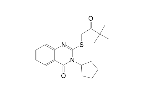 4(3H)-quinazolinone, 3-cyclopentyl-2-[(3,3-dimethyl-2-oxobutyl)thio]-