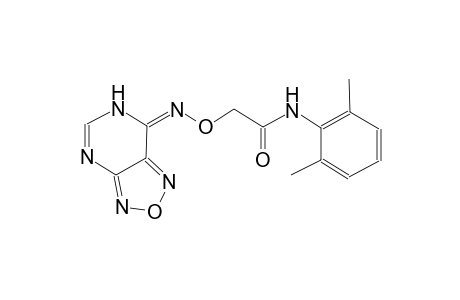N-(2,6-dimethylphenyl)-2-[((7E)-[1,2,5]oxadiazolo[3,4-d]pyrimidin-7(6H)-ylideneamino)oxy]acetamide