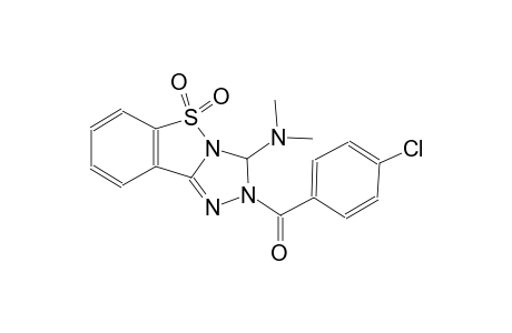 2-(4-chlorobenzoyl)-N,N-dimethyl-2,3-dihydro[1,2,4]triazolo[4,3-b][1,2]benzisothiazol-3-amine 5,5-dioxide