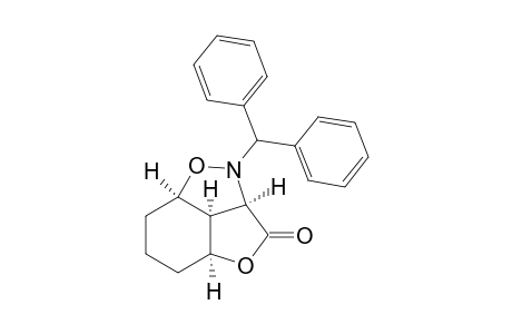 (3R*,3aS*,4S*,6aR*)-Tetrahydro-1-(diphenylmethyl)-3,4-propano-1H,6H-furo[3,4-c]isoxazol-6-one