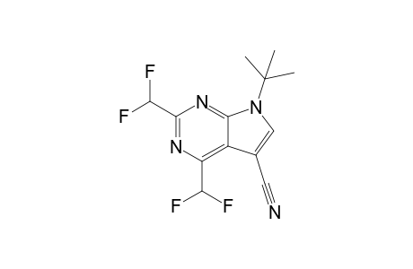 7-tert-Butyl-2,4-bis(difluoromethyl)-7H-pyrrolo[2,3-d]pyrimidine-5-carbonitrile