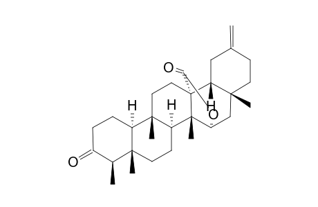 CALONCOBALACTONE;3,27-DIOXO-30-NORFRIEDELAN-20(29)-EN-27,15-ALPHA-LACTONE