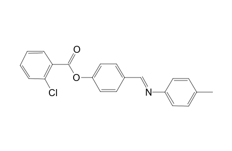 4-((E)-[(4-Methylphenyl)imino]methyl)phenyl 2-chlorobenzoate