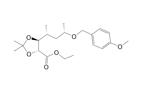 Ethyl (2R,3S,4R,6S)-2,3-isopropylidenedioxy-6-(p-methoxybenzyloxy)-4-methyl-heptanoate