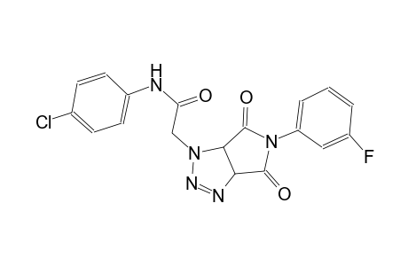 N-(4-chlorophenyl)-2-(5-(3-fluorophenyl)-4,6-dioxo-4,5,6,6a-tetrahydropyrrolo[3,4-d][1,2,3]triazol-1(3aH)-yl)acetamide