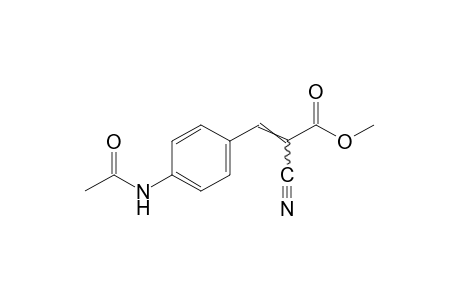 p-acetamido-alpha-cyanocinnamic acid, methyl ester