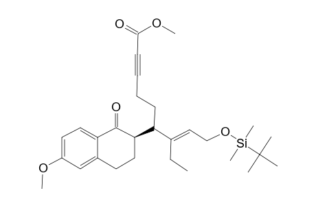 [2'R,6S,7E]-9-[[(1,1-DIMETHYLETHYL)-DIMETHYLSILYL]-OXY]-7-ETHYL-6-[(3',4'-DIHYDRO-6'-METHOXY-1'-(2'H)-2'-NAPHTHYL]-NON-7-EN-YNOIC-ACID-METHYLESTER