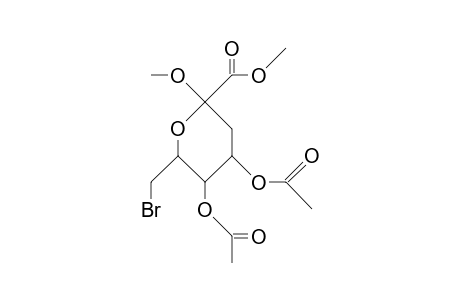 Methyl (methyl 4,5-di-O-acetyl-7-bromo-3-deoxy-D-arabino-heptulo-pyranoside)-onate