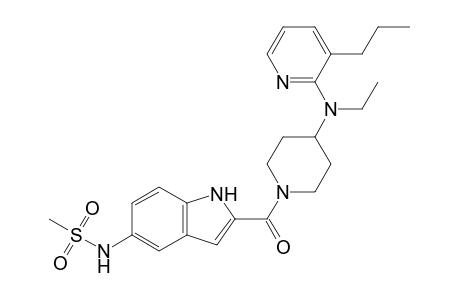 N-[2-[4-[ethyl-(3-propyl-2-pyridyl)amino]piperidine-1-carbonyl]-1H-indol-5-yl]methanesulfonamide