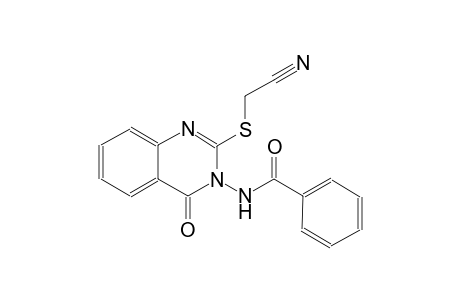 benzamide, N-(2-[(cyanomethyl)thio]-4-oxo-3(4H)-quinazolinyl)-