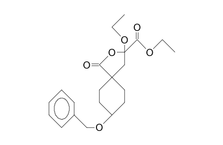 8T-Benzyloxy-3-ethoxy-1R-oxo-2-oxa-spiro(4.5)decane-3-carboxylic acid, ethyl ester