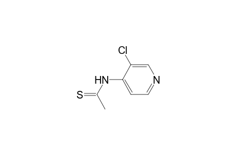 N-(3-chloranylpyridin-4-yl)ethanethioamide