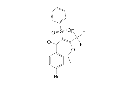 (E)-4-(PARA-BROMOPHENYL)-2-ETHOXY-1,1,1-TRIFLUORO-3-(PHENYLSULFONYL)-BUT-2-EN-4-OL