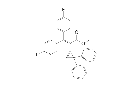 Methyl 3,3-di(p-fluorophenyl)-2-(2,2-di(phenyl)cyclopropenyl)prop-2-enoate