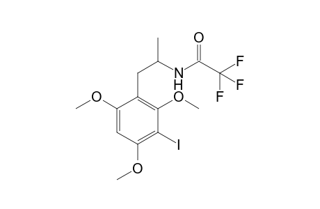 2,4,6-Trimethoxy-3-iodoamphetamine TFA