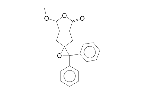 Spiro[3-oxabicyclo[3.3.0]octan-2-one-7,1'-(2'-oxacyclopropane], 4-methoxy-3',3'-diphenyl-, (Z) or (E)-
