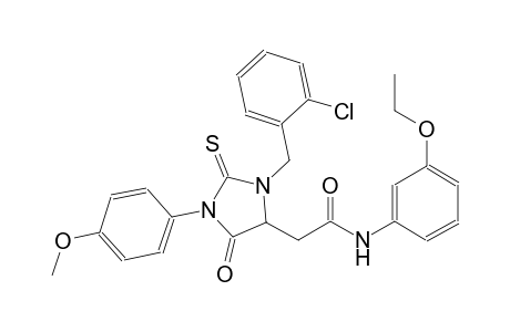 2-[3-(2-chlorobenzyl)-1-(4-methoxyphenyl)-5-oxo-2-thioxo-4-imidazolidinyl]-N-(3-ethoxyphenyl)acetamide