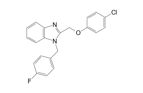 2-[(4-chloranylphenoxy)methyl]-1-[(4-fluorophenyl)methyl]benzimidazole