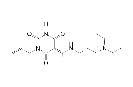 (5E)-1-allyl-5-(1-{[3-(diethylamino)propyl]amino}ethylidene)-2,4,6(1H,3H,5H)-pyrimidinetrione