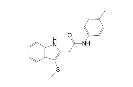 1H-indole-2-acetamide, N-(4-methylphenyl)-3-(methylthio)-