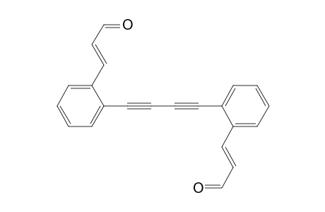 2-Propenal, 3,3'-(1,3-butadiyne-1,4-diyldi-2,1-phenylene)bis-, (E,E)-