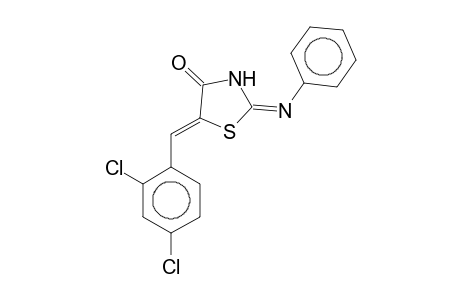 (2E,5E)-5-(2,4-Dichlorobenzylidene)-2-(phenylimino)-1,3-thiazolidin-4-one