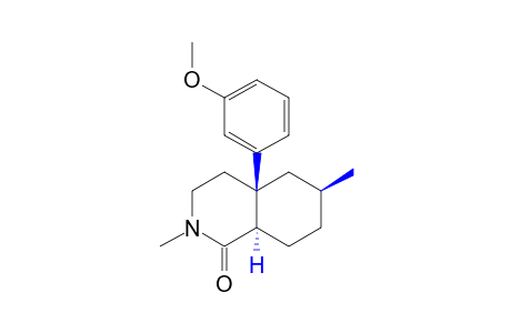 Rel-(4AR,6S,8AR)-4A-(3'-methoxyphenyl)-2,6-dimethyl-decahydro-isoquinoline-1-one