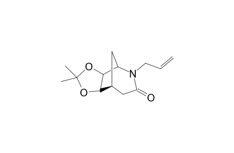 2-Allyl-6-exo,7-exo-isopropylidenedioxy-2-azabicyclo[3.2.1]octan-3-one