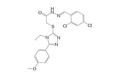 N'-[(E)-(2,4-dichlorophenyl)methylidene]-2-{[4-ethyl-5-(4-methoxyphenyl)-4H-1,2,4-triazol-3-yl]sulfanyl}acetohydrazide