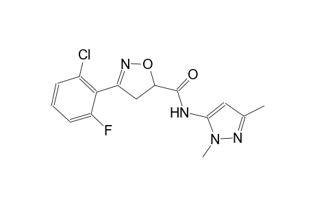 5-isoxazolecarboxamide, 3-(2-chloro-6-fluorophenyl)-N-(1,3-dimethyl-1H-pyrazol-5-yl)-4,5-dihydro-
