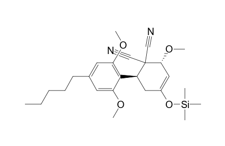 3-Cyclohexene-1,1-dicarbonitrile, 6-(2,6-dimethoxy-4-pentylphenyl)-2-methoxy-4-[(trimethylsilyl)oxy]-, trans-(.+-.)-