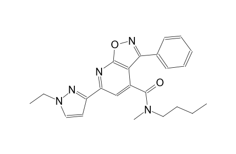 isoxazolo[5,4-b]pyridine-4-carboxamide, N-butyl-6-(1-ethyl-1H-pyrazol-3-yl)-N-methyl-3-phenyl-