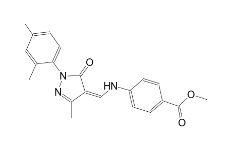 methyl 4-({(Z)-[1-(2,4-dimethylphenyl)-3-methyl-5-oxo-1,5-dihydro-4H-pyrazol-4-ylidene]methyl}amino)benzoate