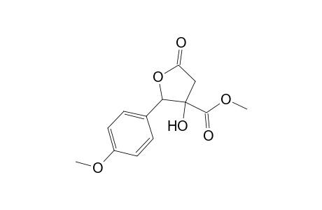 3-Furancarboxylic acid, tetrahydro-3-hydroxy-2-(4-methoxyphenyl)-5-oxo-, methyl ester