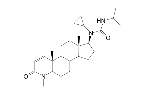 17.beta.-(Ureylene-N-cyclopropyl-N'-isopropyl)-4-methyl-4-aza-5.alpha.-androst-1-en-3-one