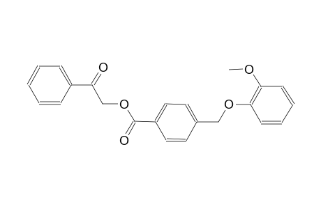benzoic acid, 4-[(2-methoxyphenoxy)methyl]-, 2-oxo-2-phenylethyl ester