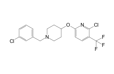 2-Chloro-6-{[1-(3-chlorobenzyl)piperidin-4-yl]oxy}-3-(trifluoromethyl)pyridine