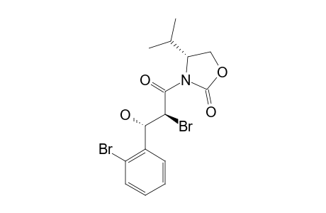 N-[2'-BROMO-3'-HYDROXY-3'-(ORTHO-BROMOPHENYL)-1'-OXOPROPYL]-4-ISOPROPYL-2-OXAZOLIDINONE