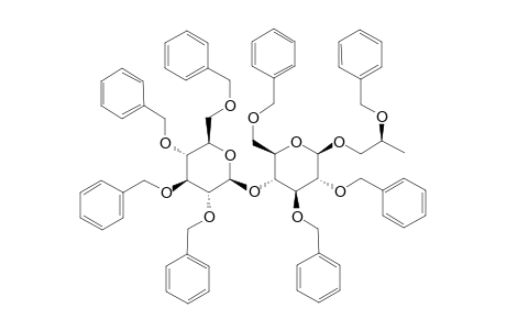 2-O-BENZYL-1-O-[2,3,6-TRI-O-BENZYL-4-O-(2,3,4,6-TETRA-O-BENZYL-BETA-D-GLUCOPYRANOSYL)-BETA-D-GLUCOPYRANOSYL]-3-DEOXY-(2S)-GLYCEROL